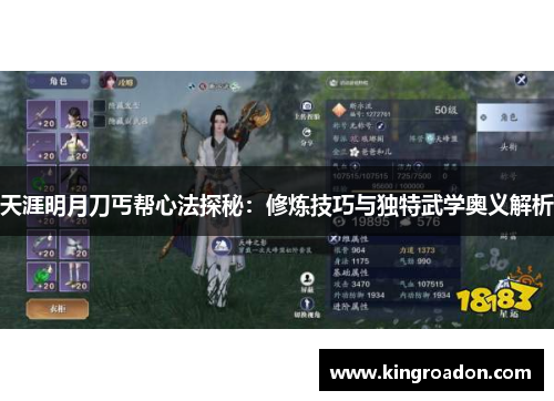 天涯明月刀丐帮心法探秘：修炼技巧与独特武学奥义解析