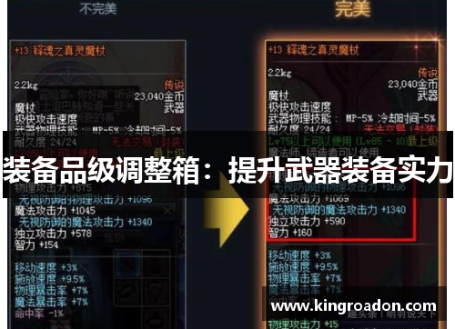 装备品级调整箱：提升武器装备实力